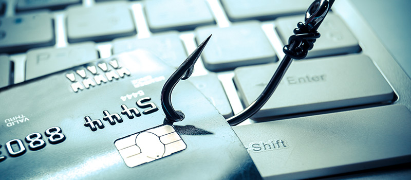 Imagen representando el phishing de tarjetas de crédito.
