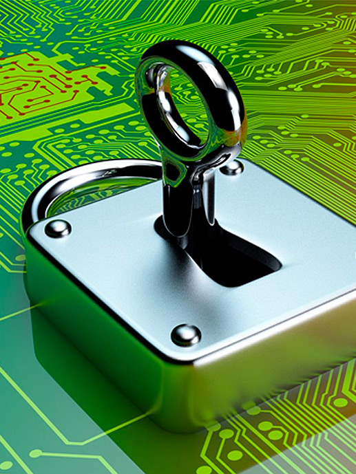 Imagen de un candado representando ciberseguridad.